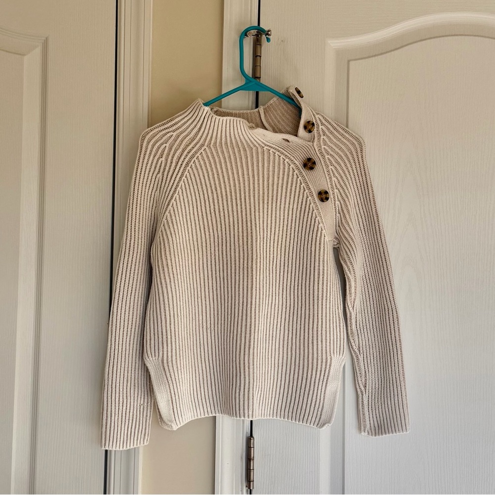 The Gap Ribbed Mockneck Knit Pullover Sweater
